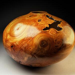 Burr Elm Vase 19 by Angus Clyne for sale at Wingates Gallery Market Harborough