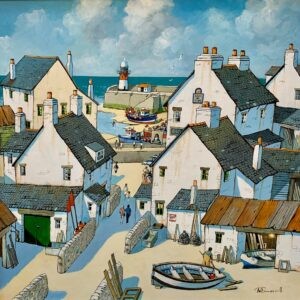 Done Fishing For The Day by Alan Smith for sale at Wingates Gallery Market Harborough