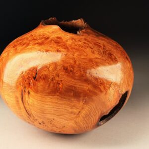 Burr Elm Vase No 197 by Angus Clyne for sale at Wingates Gallery Market Harborough