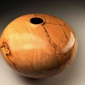 Spalted Beech Vase No 185 by Angus Clyne for sale at Wingates Gallery Market Harborough