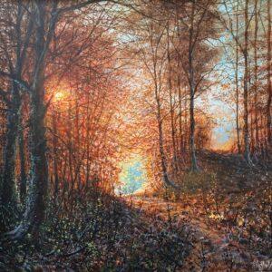 Depths of Autumn's Colours by Richard Duffield available at Wingates Gallery Market Harborough