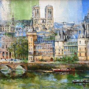 Springtime in Paris by Veronika Benoni for sale at Wingates Gallery Market Harborough