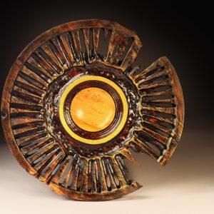 Yew Bowl 24 by Angus Clyne for sale at Wingates Gallery Market Harborough