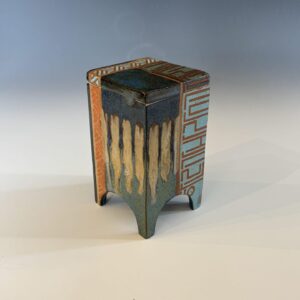 East Meets West Collection - Small Autumn Leaf Square Box