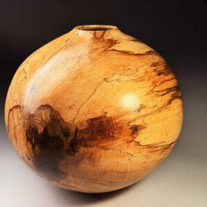 Spalted Beech Vase 84 by Angus Clyne for sale at Wingates Gallery Market Harborough