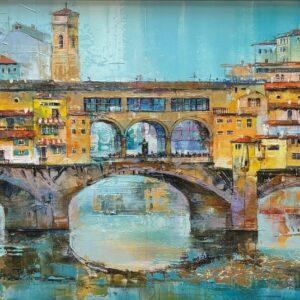 Ponte Vecchio Reflections by Veronika Benoni